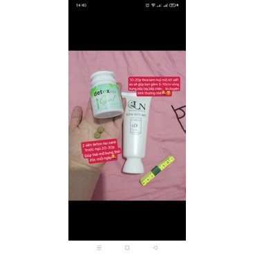 Chính hãng Detox rau Girl giảm mỡ bụng 55 viên( tặng gói đẹp da )