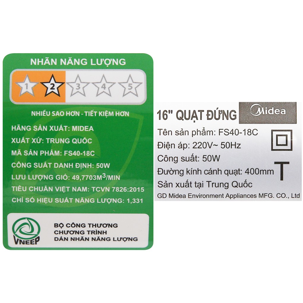 Quạt cây Midea FS40-18C | BigBuy360 - bigbuy360.vn