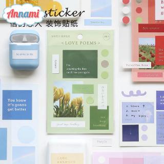 Set 2 Tấm Hình Dán Họa Tiết Hoa Cầu Vồng Dùng Để Trang Trí Thiệp