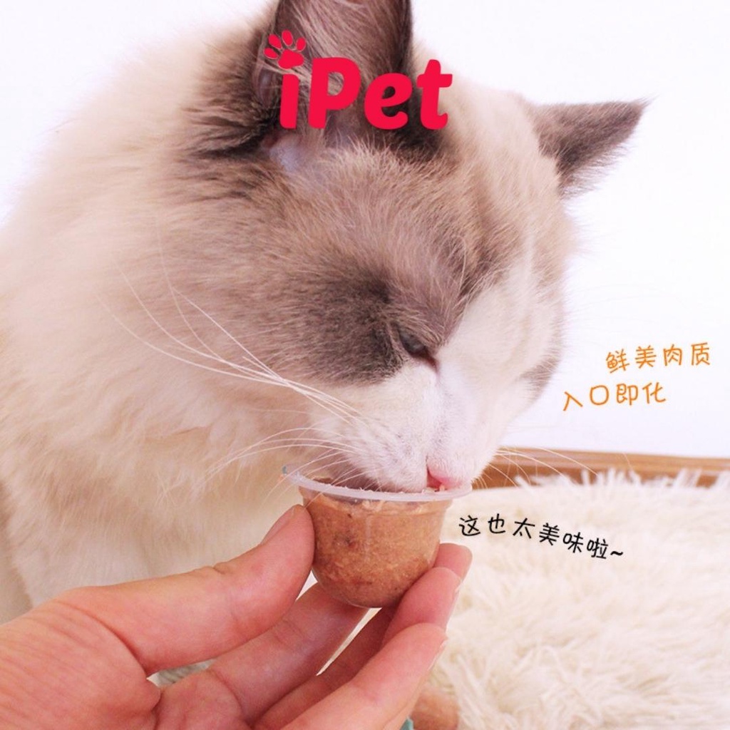 Súp Dinh Dưỡng Vị Hải Sản Cho Chó Mèo PIPITAO Dạng Viên Pudding - iPet Shop