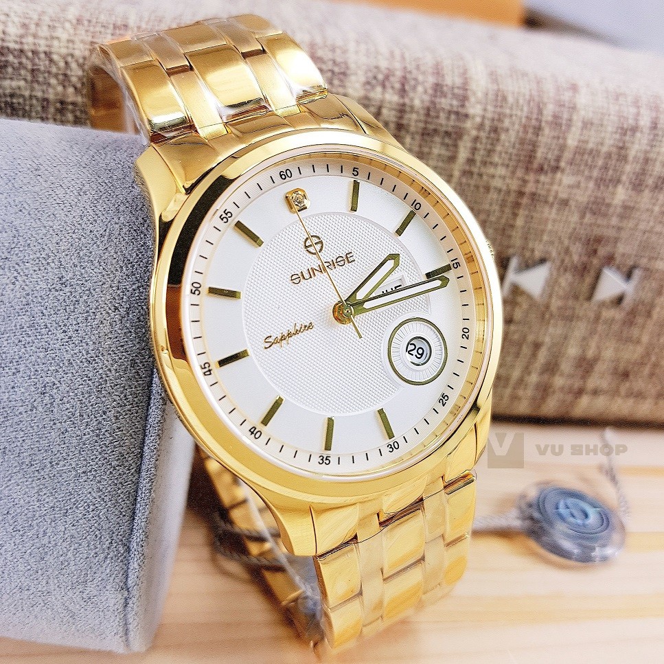 ĐỒNG HỒ NAM SUNRISE DM782SWA - 2 LỊCH, KÍNH SAPPHIRE | BigBuy360 - bigbuy360.vn
