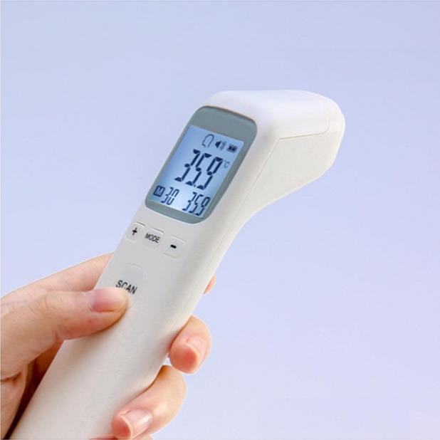 Máy Nhiệt Kế Đo Trán Hồng Ngoại Điện Tử Infrared Thermometer CK- T1803/CK-1502, Súng Bắn Nhiệt Độ Đo Tai Cho Bé