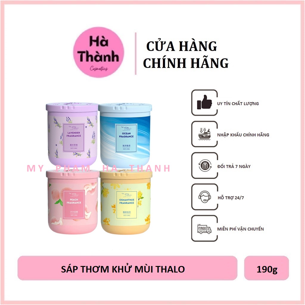 Sáp thơm khử mùi Thalo nội địa trung khử mùi phòng, xe ô tô, toilet, tủ quần áo thơm mát kháng khuẩn HT253