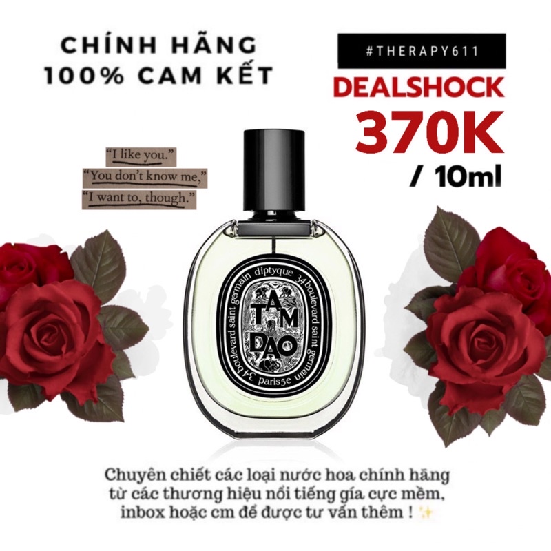 [𝗦𝗔𝗟𝗘]..::✨ Nước hoa dùng thử Diptyque Tamdao EDP 5ml/10ml/20ml✨::.. | BigBuy360 - bigbuy360.vn