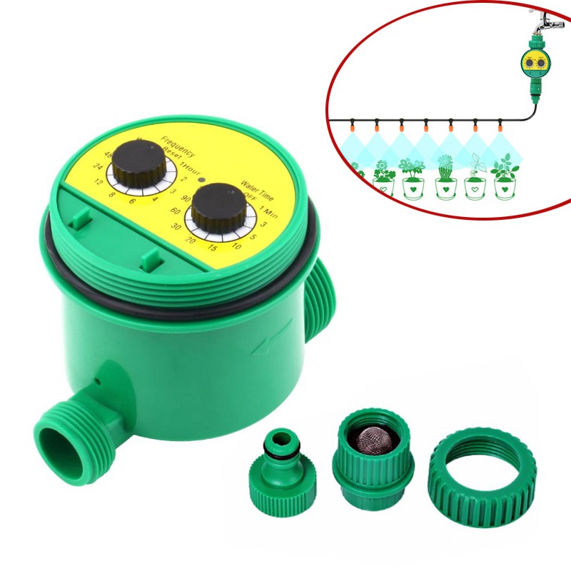 Van nước hẹn giờ tự động tưới nước theo chu kỳ dạng núm vặn chạy bằng pin AAA