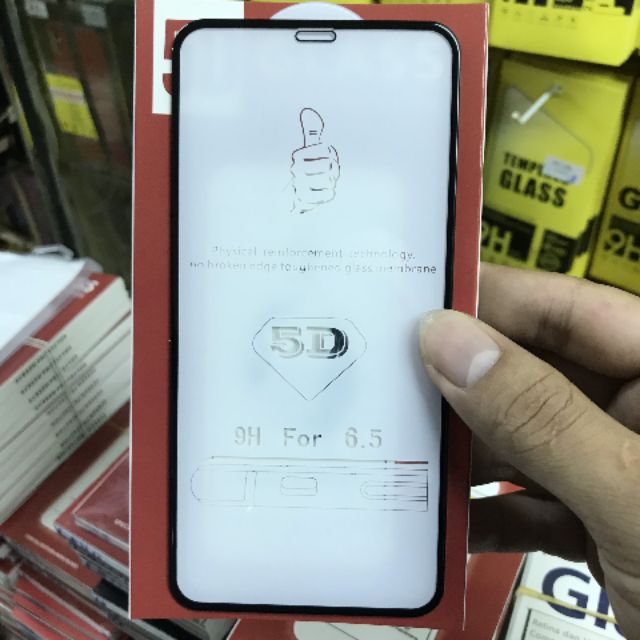 Dán Kính 5D Full Màn Xịn Cho IPhone 11 Pro max 6.5/ iPhone xs max Siêu Cứng Full Màn Siêu