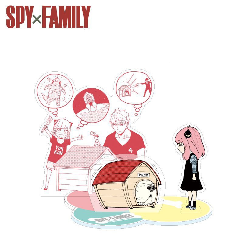 Mô hình standee in hình SPY X FAMILY GIA ĐÌNH ĐIỆP VIÊN anime chibi Acrylic mica trang trí trưng bày