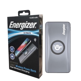 Pin sạc dự phòng Energizer 10000mAh Li-Po tích hợp sạc không dây Qi 10W USB Type C Power Delivery PD 3.0 - QE10005CQ