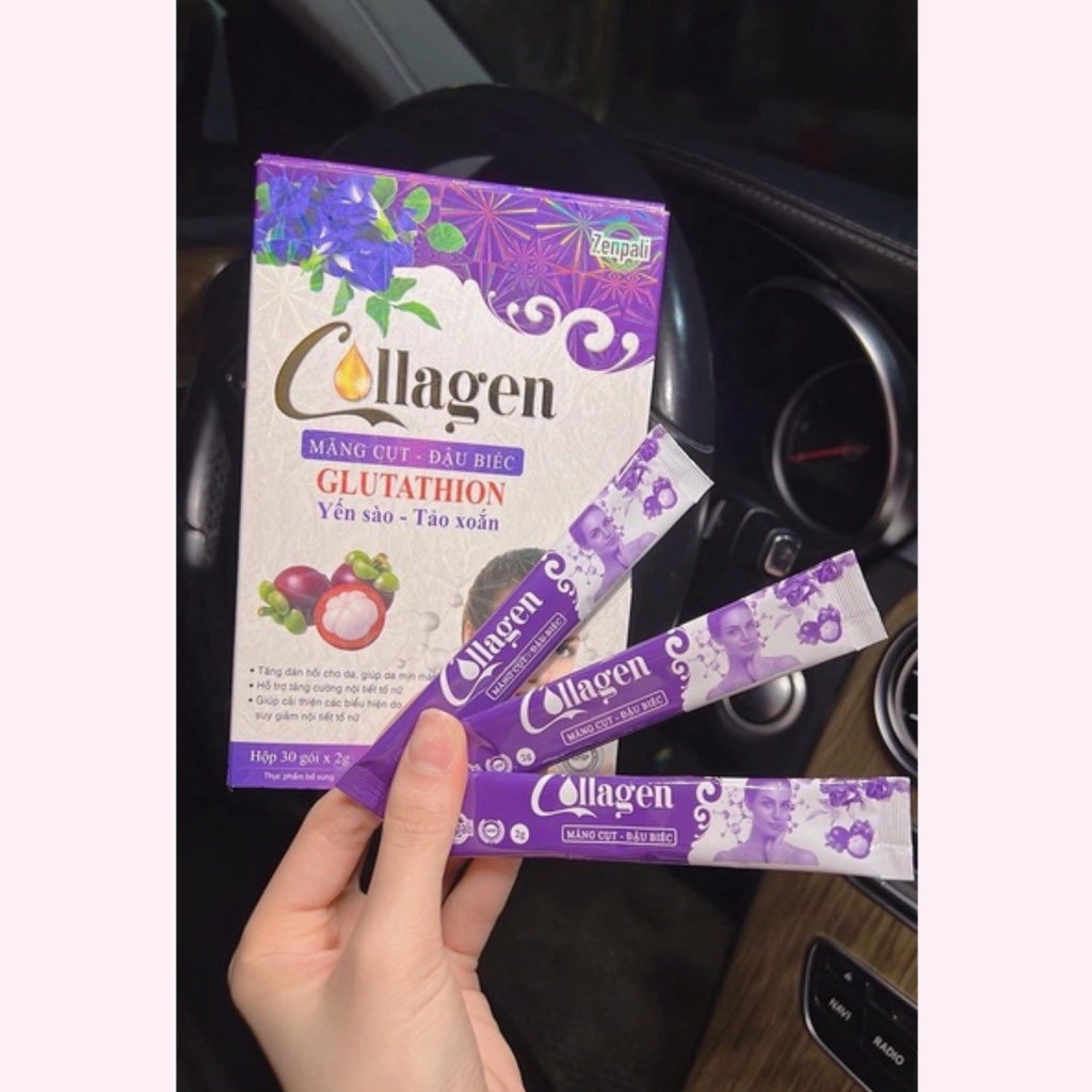 Collagen măng cụt đậu biếc XuanDao cốm đẹp da Zenpali giảm thâm nám tàn nhang tăng cường nội tiết tố nữ