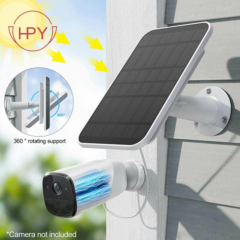 Tấm Sạc Năng Lượng Mặt Trời Không Dây Chống Nước Cho Camera An Ninh Ngoài Trời