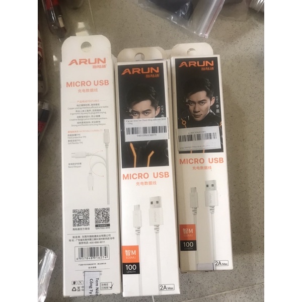 Cáp sạc Micro USB ARUN E09MU dài 1m