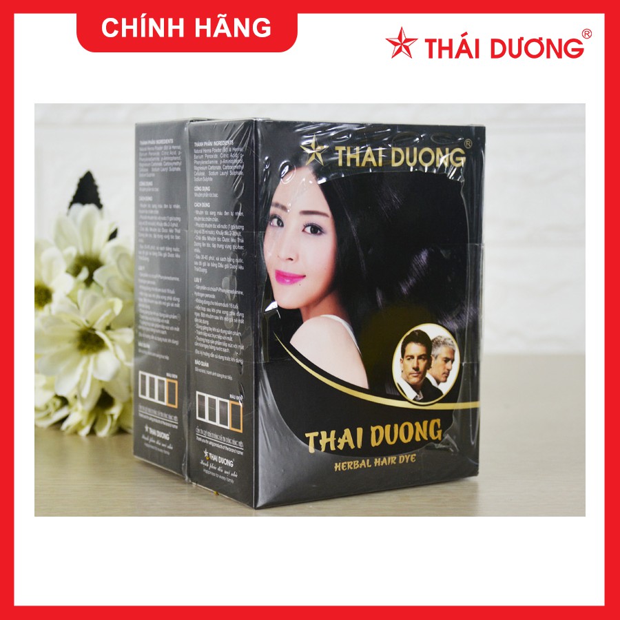 Nhuộm tóc dược liệu Thái Dương (hộp 5 gói) - Hiệu quả - An toàn số 1