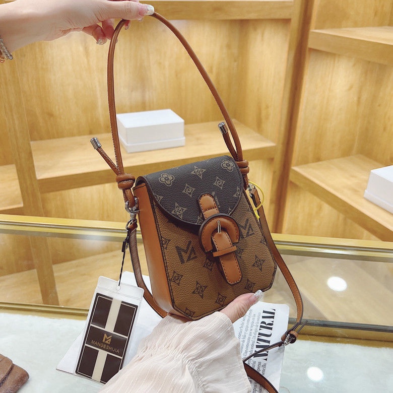 Hàng Mới Về  Túi Đeo Chéo mini Đựng Điện Thoại Di Động Phong Cách retro Hợp Thời Trang Cho Nữ
