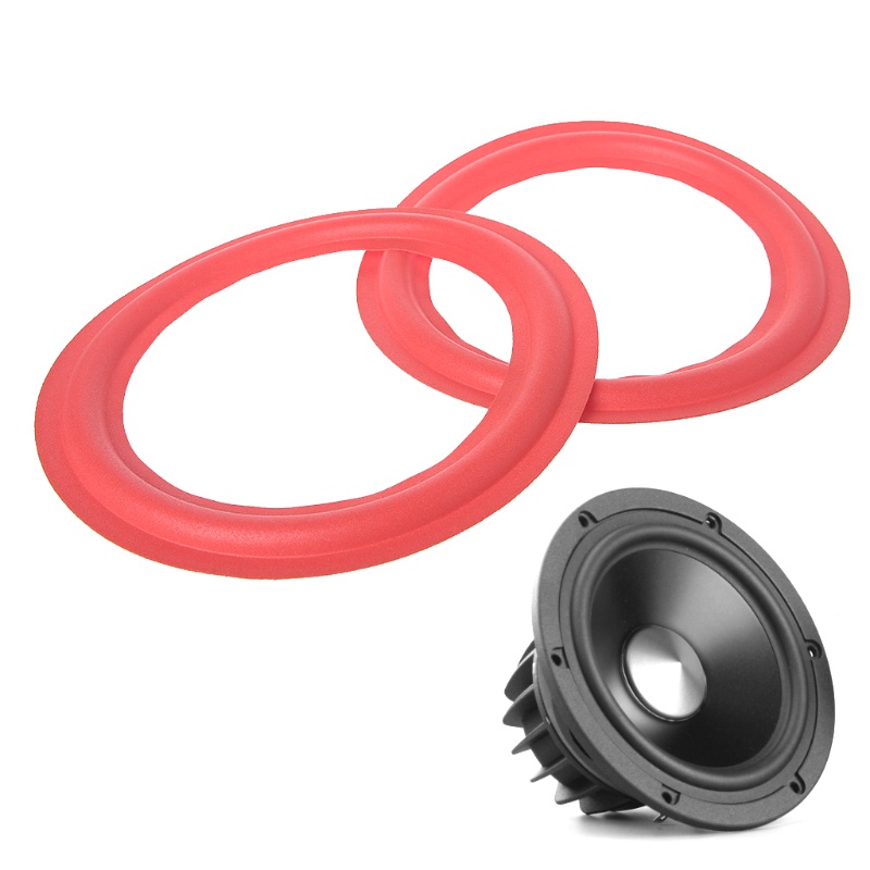 btsg 8 Inch Subwoofer Speaker Surround Foam Woofer Speakers Repair Accessories Red