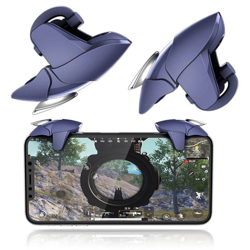 zzz Blue Shark Mobile Gamepad Joystick for PUBG Mobile Gaming Trigger Fire Button