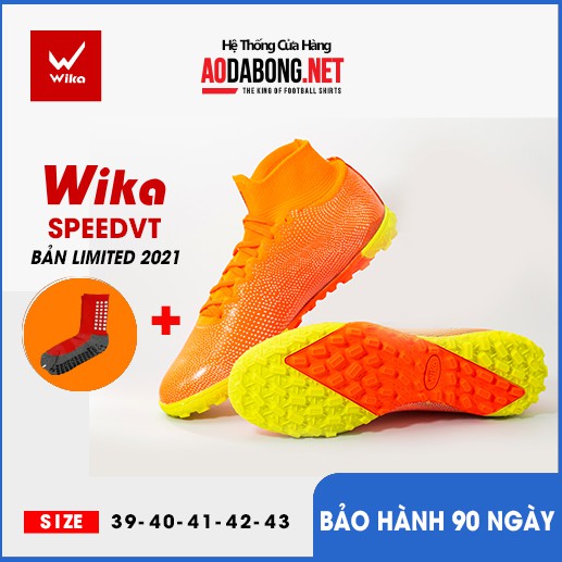 Giầy thể thao, Giầy đá bóng, đá banh chính hàng Wika Speed VT bản 2021 Full box, bền đẹp. Tặng tất