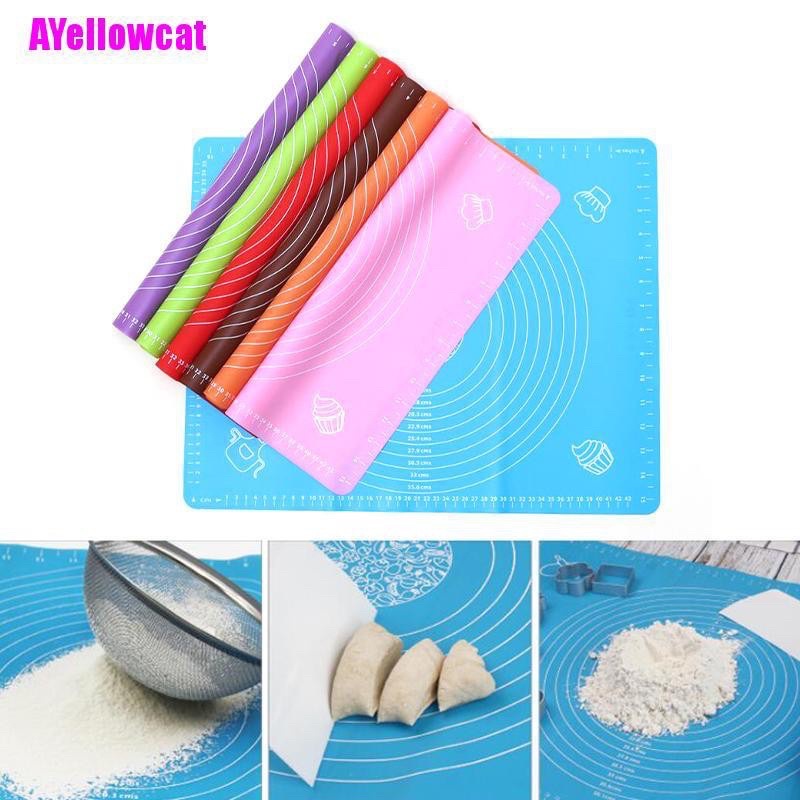 Thảm silicon nhào bột làm bánh, chơi đất nặn chống dính.