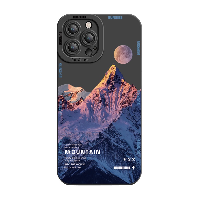 Ốp Điện Thoại Viền Vuông In Hình Núi Senery Cho VIVO Y15A Y15S T1 5G T1X Y02S Y21S Y21A Y21S Y33S Y12S Y11S Y12A Y01 Y1S Y20s Y20A