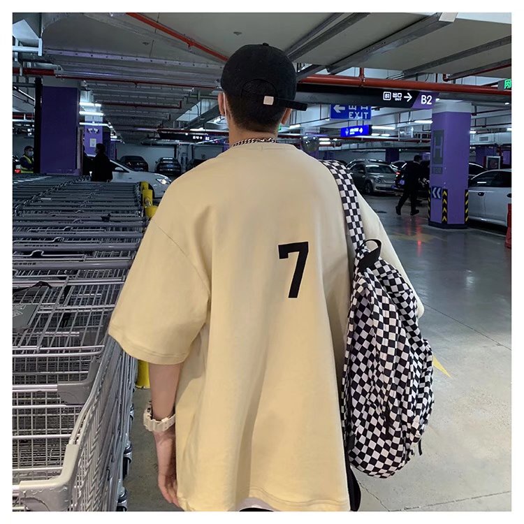 Áo phông nam big size có size lớn M-8xl Áo thun unisex nam nữ form rộng tay lỡ phông In Chữ ABC Phong Cách Mỹ Thời Trang