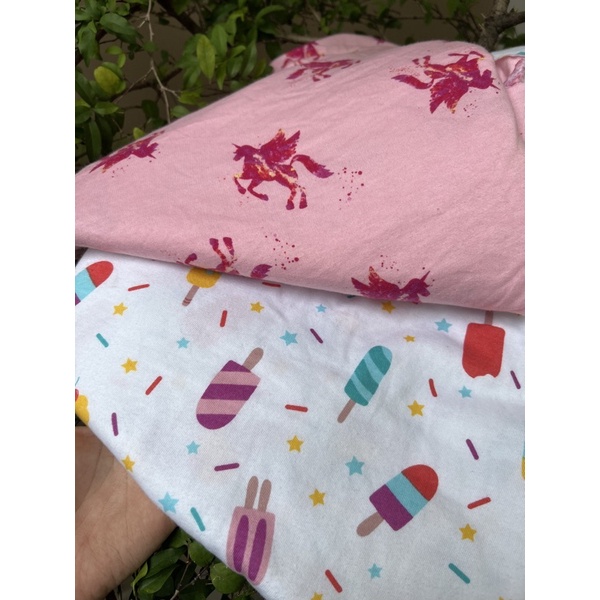 SALE SALE  SALE  120k/3kg Thun 100% Cotton 2c (khúc nhỏ 50cm-70cm Ko vuông ) may cho bé, quần đùi