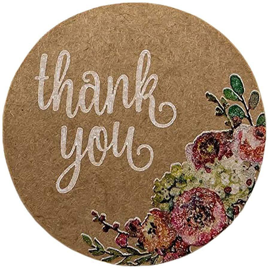 Cuộn 500 miếng stick Sticker thank you dán nhãn cảm ơn STICK016
