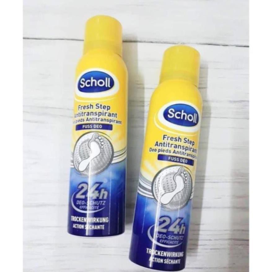 XỊT KHỬ MÙI HÔI CHÂN Scholl Fuss Deo Extra Frisch 150ml - XỊT KHỬ MÙI NAM NỮ