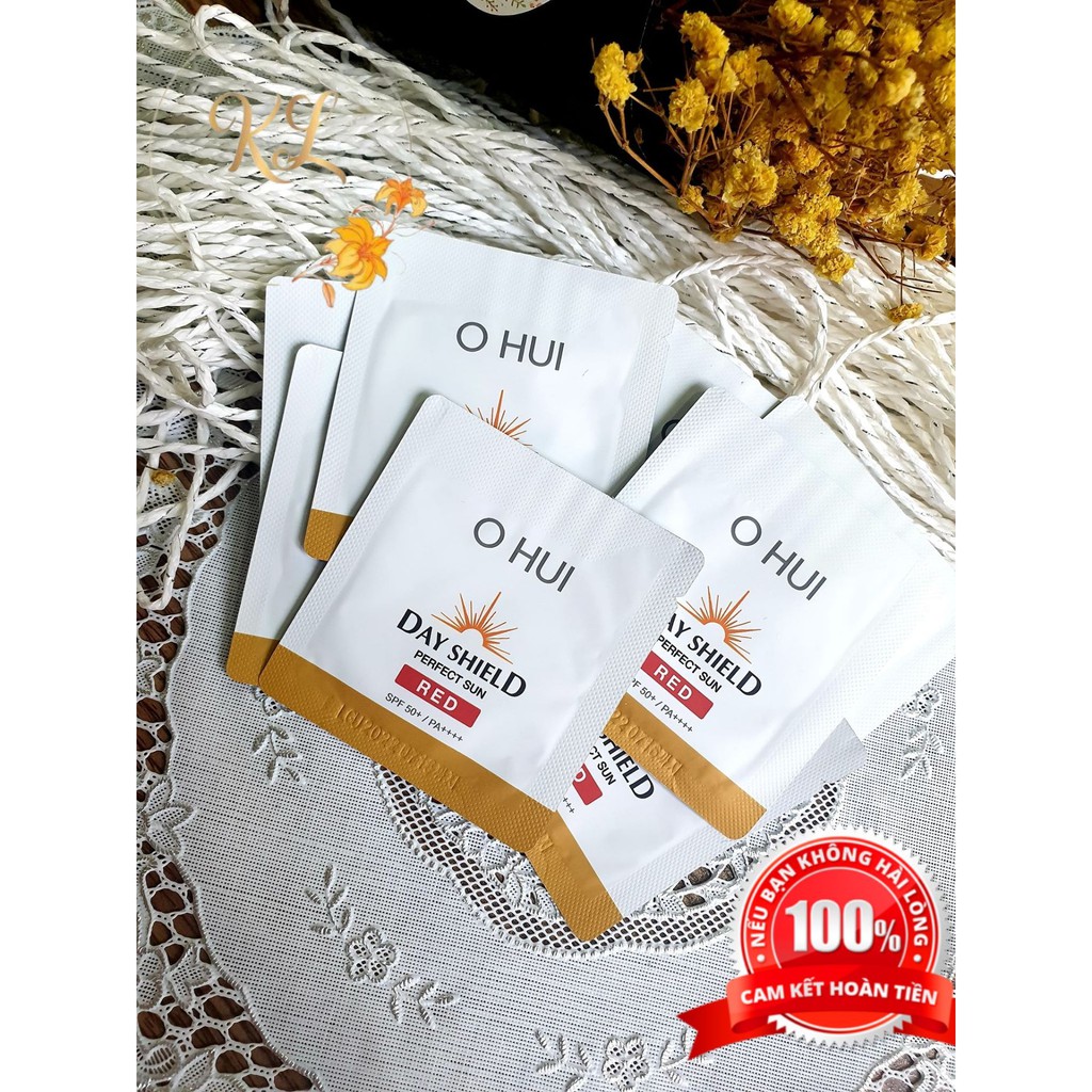 Combo 10 Gói Chống Nắng Ohui Red Nâng Tone Kiềm Dầu Chống Nhăn 1ml