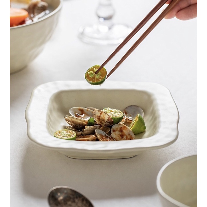 Bộ bát đĩa phong cách Bắc Âu 2 màu pastel