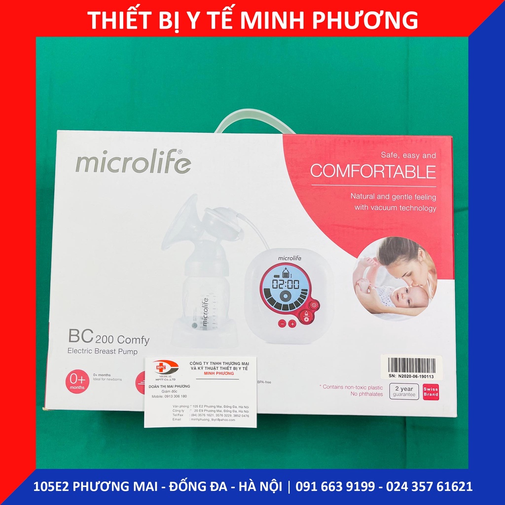 [Xả hàng công ty] Máy hút sữa điện Microlife BC200 Comfy