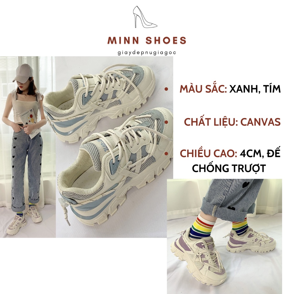 Giày thể thao sport nam nữ nâng đế 5cm siêu nhẹ phong cách năng động