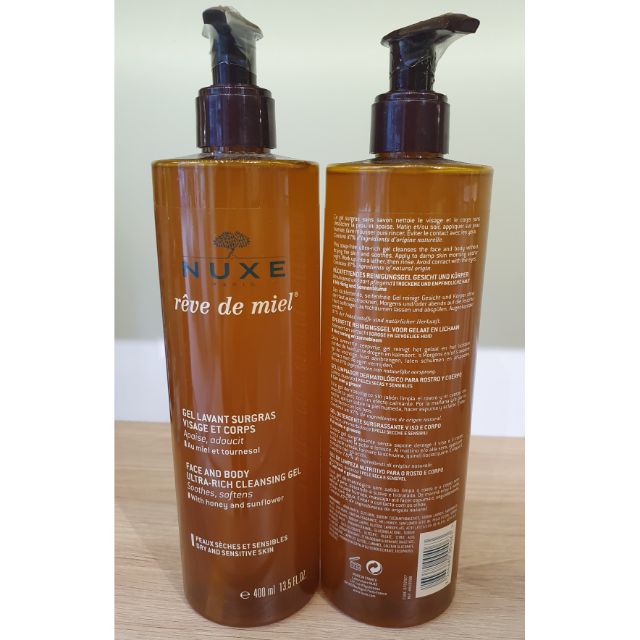 Sữa rửa mặt kiêm sữa tắm Nuxe 400ml