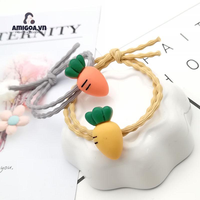 Dây Cột Tóc Hình Cà Rốt Dễ Thương Cho Nữ