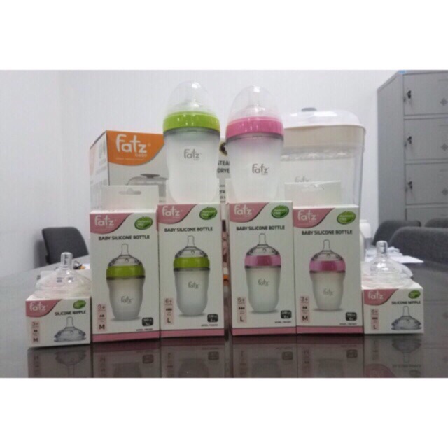 Bình sữa Silicon Fatz Baby 150ml/ 180ml / 240ml