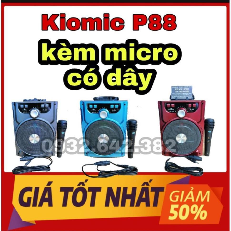 Loa karaoke P88 kiomic chính hảng kèm micro có dây ( kiomic k69 , kiomic Q8, kiomic k89, kiomic k86, kiomic k85, kiomic