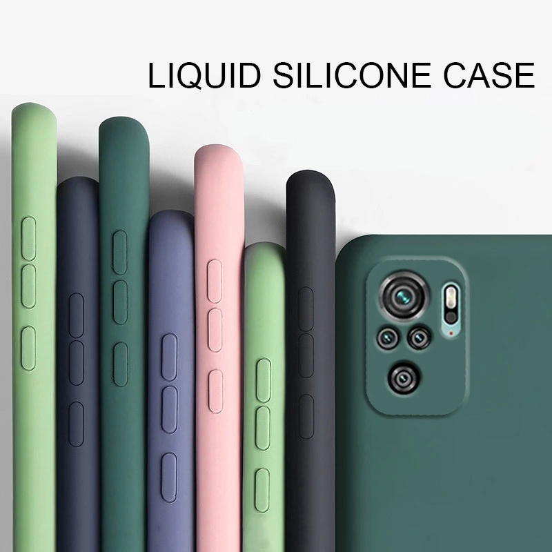 Ốp Điện Thoại Silicon Dẻo Mềm Kèm Khung Bảo Vệ Camera Cho Xiaomi Redmi 10 Note 11 10 10s 9 9s 9t 8 7 Pro Sự Bảo Vệ