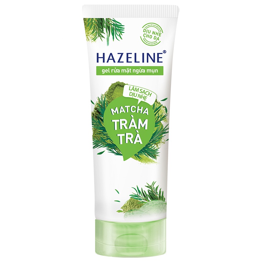 Sữa rửa mặt sáng da HAZELINE Nghệ Hoa Cúc/Tràm Trà 50g - 100g - SRM Hazeline