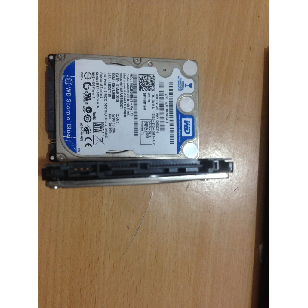 hdd laptop chuẩn 2.5 ich dung lượng 250gb tốc độ 5400prm | BigBuy360 - bigbuy360.vn