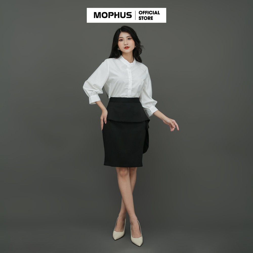Áo sơ mi nữ tay bồng công chúa, sơ mi nữ kiểu công sở  Mophus MA008