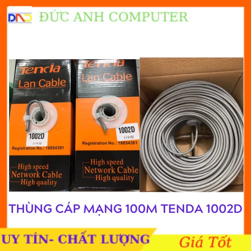 ✙₪Thùng Cáp Mạng TENDA 1002D- CAT 5E- 100M - Chất Lượng Tốt, Giá Thành Rẻ