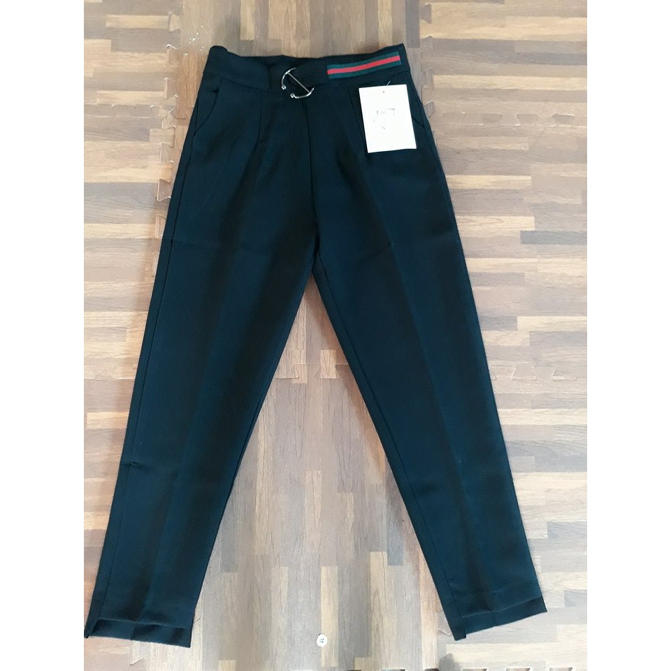 Quần Baggy nửa cạp viền khóa sườn