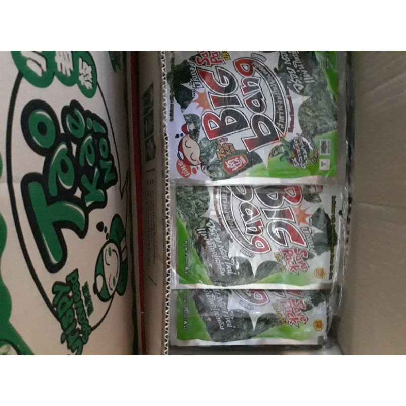 Rong biển TaoKaeNoi BIG BANG vị truyền thống,vị cay 6g/gói