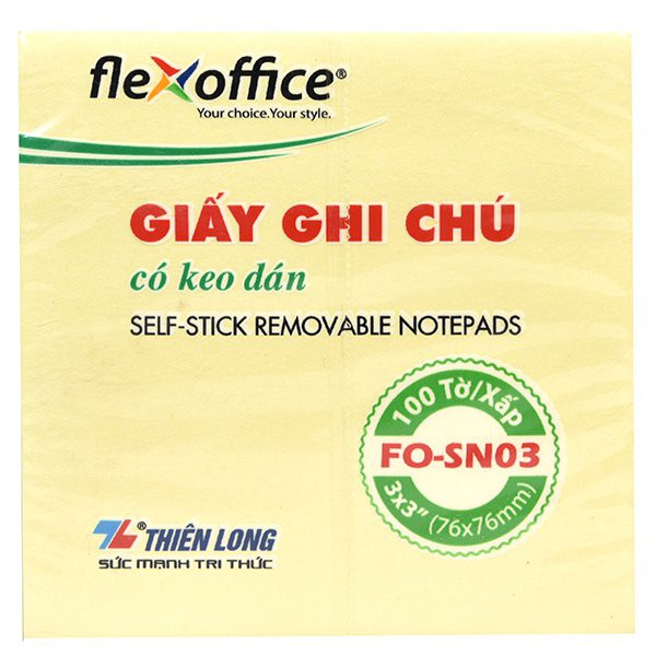 [Mã LIFEMALL153 giảm 15% đơn 99k] Giấy ghi chú Thiên Long 3x3 FO-SN03