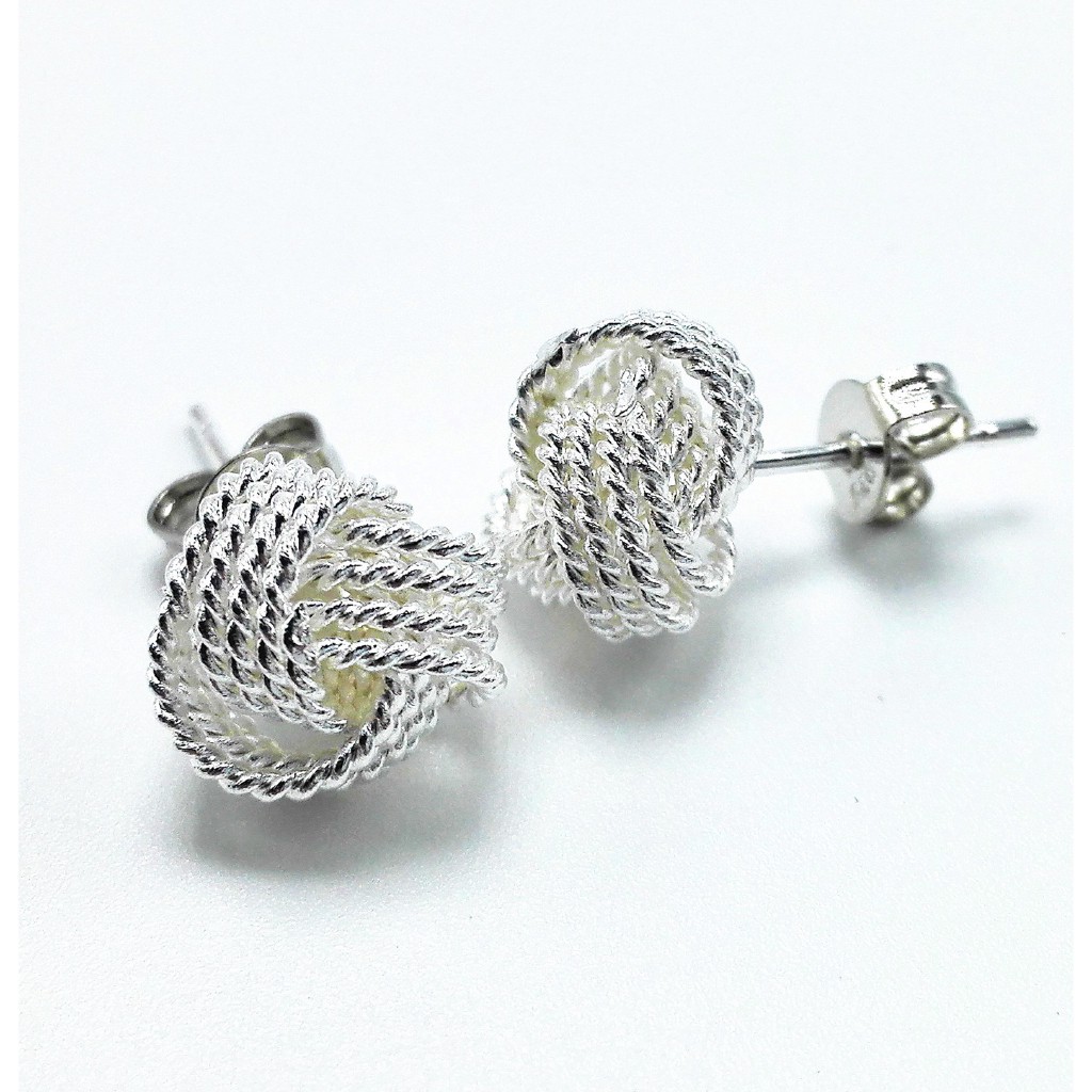 Đôi Khuyên Tai Mạ Bạc Phong Cách Âu Mỹ Cá Tính Hợp Thời Trang