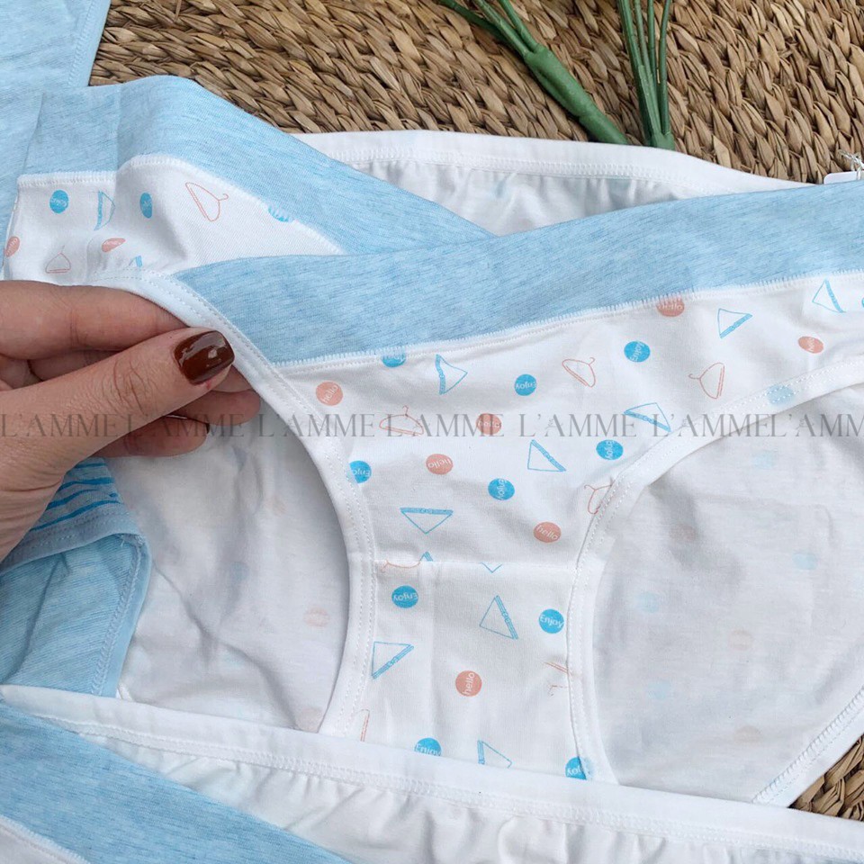 Quần lót bầu set hình, 1 set 4 chiếc, nhiều hình, mát nhẹ thoáng khí sản phẩm của LAMME