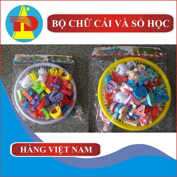 Rổ Chữ Cái Và Số - Hàng Việt Nam - Đồ Chơi Trẻ Em Giá Rẻ - Thái Dương Shop