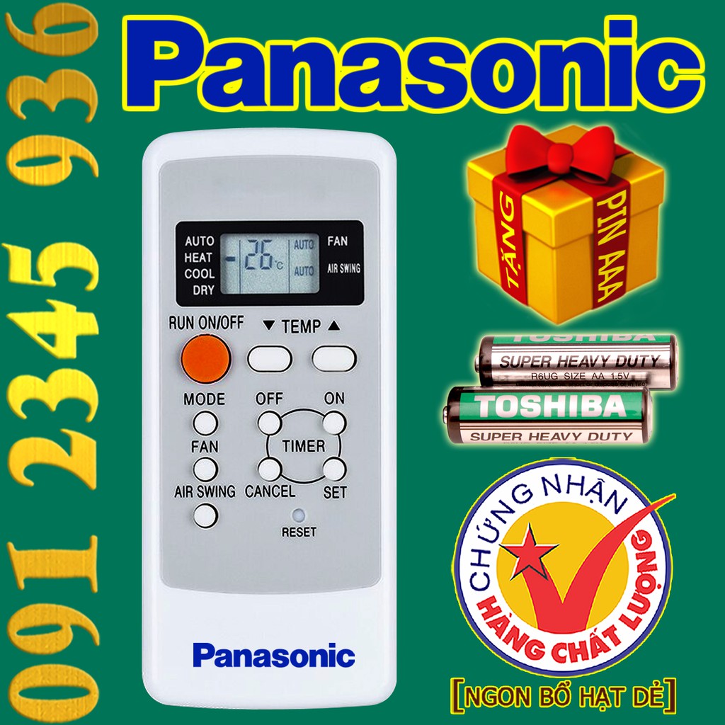 Điều khiển Panasonic "HÀNG ĐẸP" cho điều hòa 2 chiều