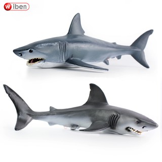 Nukied Áo Thun Tay Ngắn Cổ Tròn In Hình Thời Trang Dành Cho Nữ➰Đồ Chơi Mô Hình Cá Mập Độc Đáo Sống Động