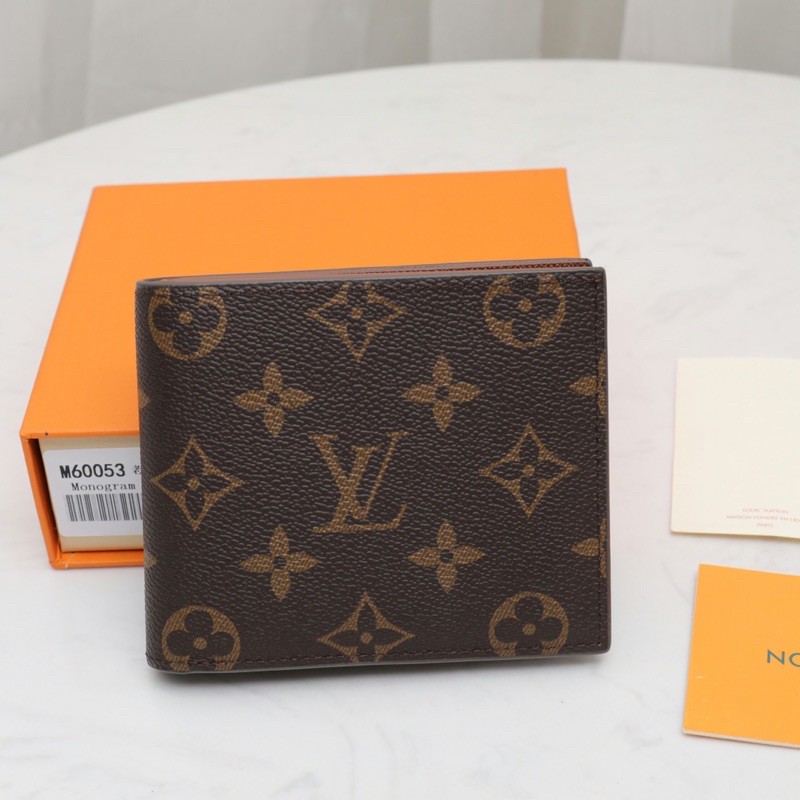 Ví gập vuông cho nam Louis Vuitton LV da thật cao cấp nhiều màu mẫu mới 2021