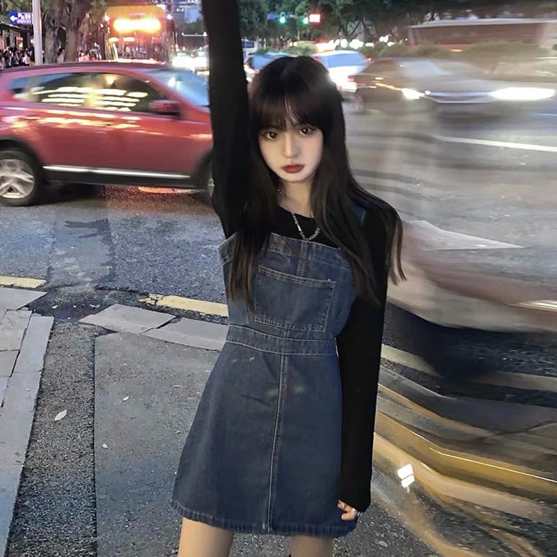 váy yếm ngắn tôn dáng siêu đẹp
