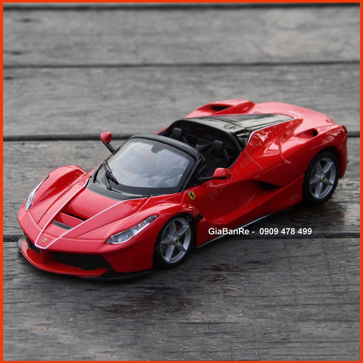 Xe Mô Hình Kim Loại La Ferrari Mui Trần Aperta Tỉ Lệ 1:24 - Bburago - Đỏ - 8182